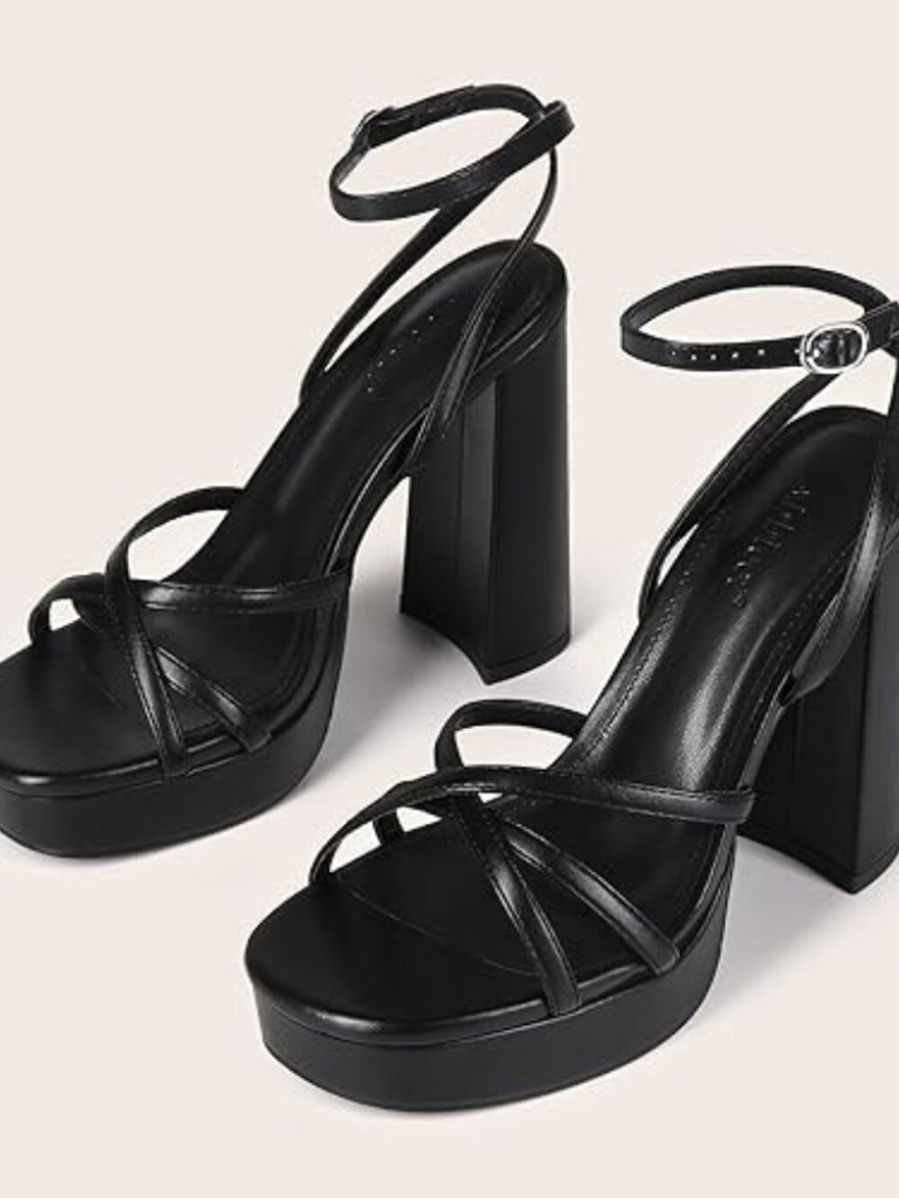 Women’s Strappy Block Heels | Chunky High Heel Sandals | Lace-Up Open Toe Ankle